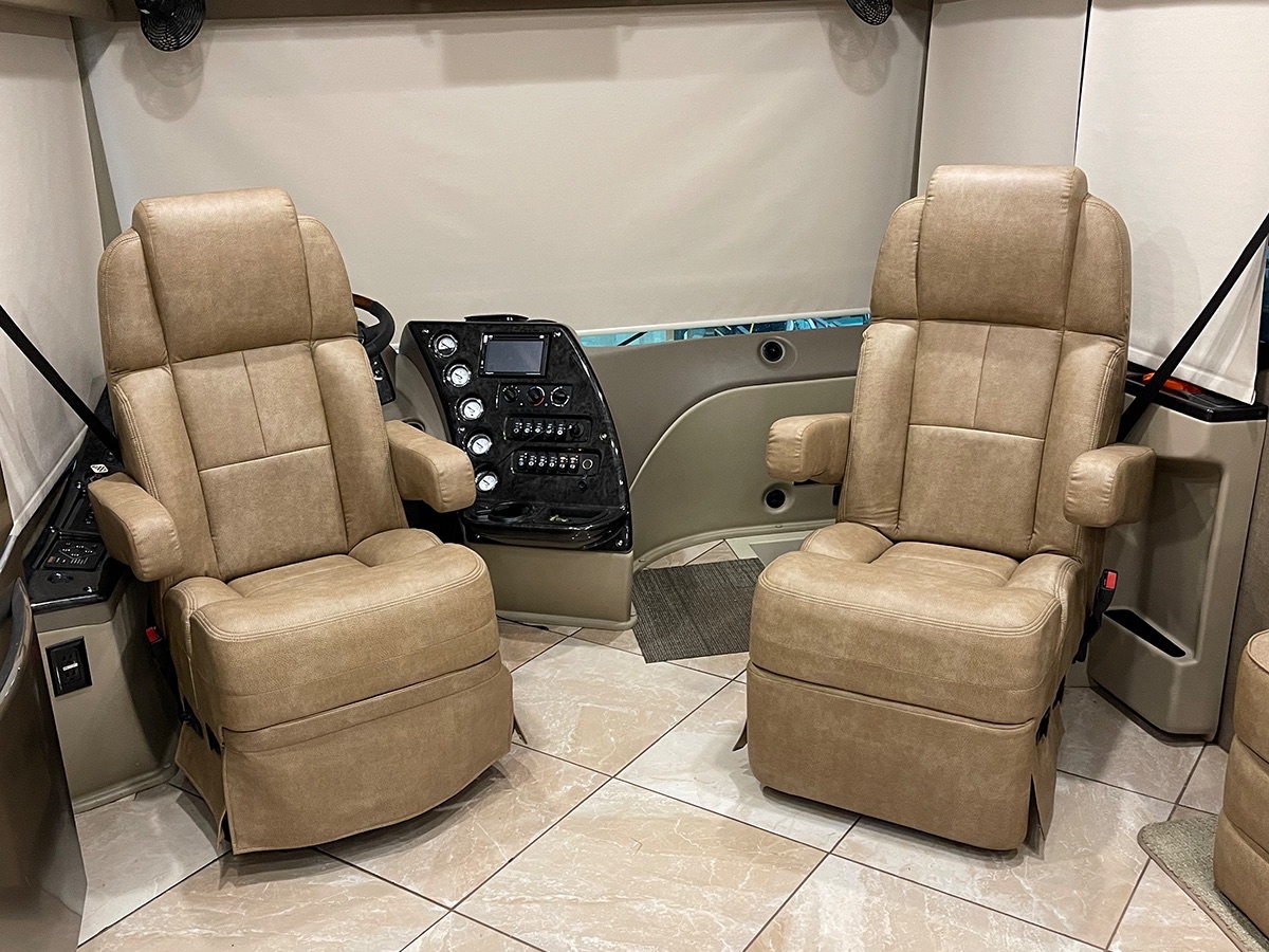 Custom RV Captain Chair Upholstery